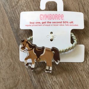 NWTs Vintage Equestrian Club (horse) pony tail holder